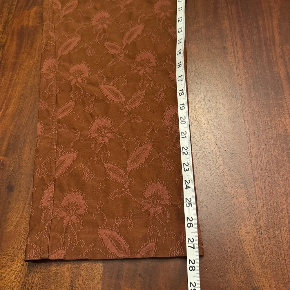 Multiples Terracotta Embroidered Slacks/Pants - Picture 8 of 9